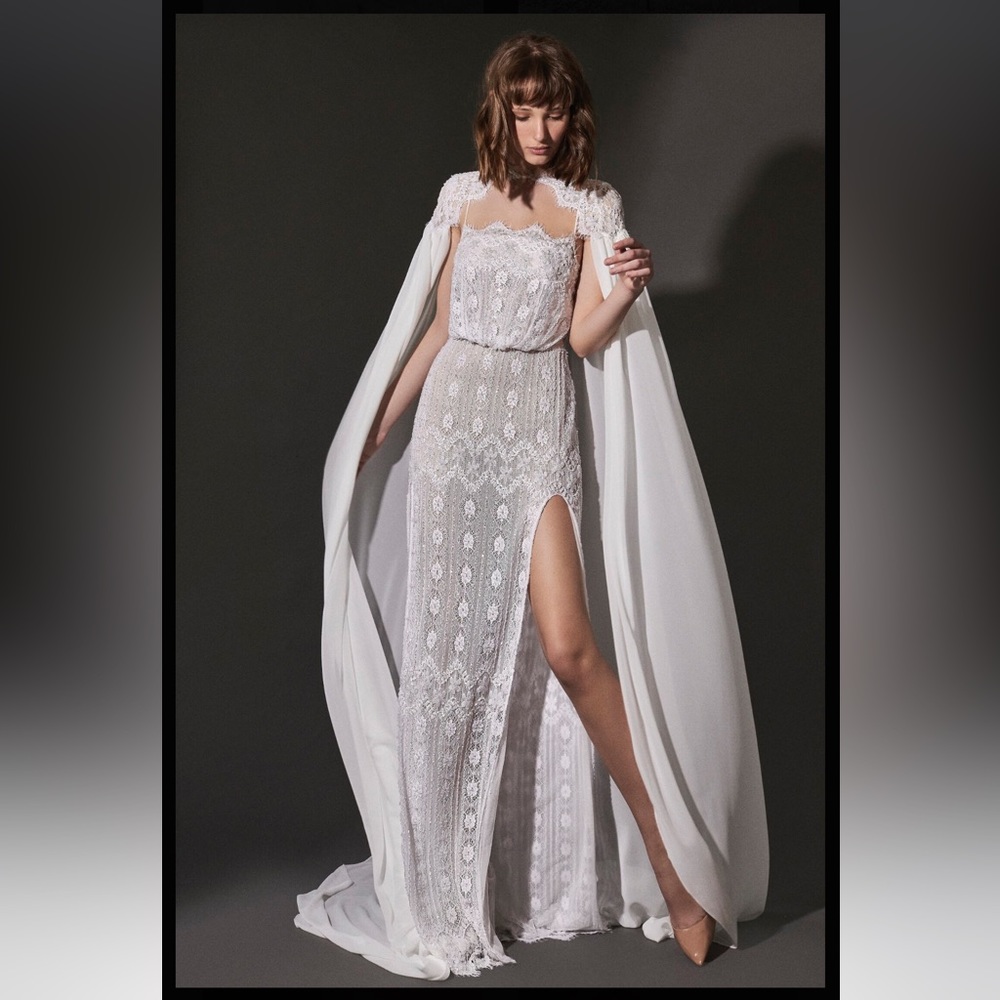 TAL KEDEM Blair Bridal Dress. White. New with Tags. Fits size 0-4.